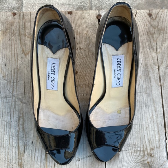 Jimmy Choo Shoes - Jimmy Choo black patent leather platforms